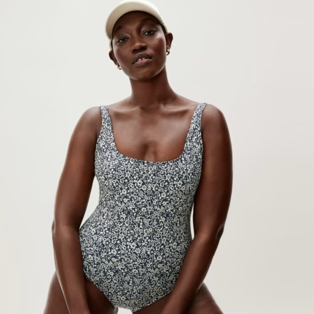 Everlane Floral One Piece